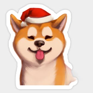 Cute Akita Inu Drawing Sticker